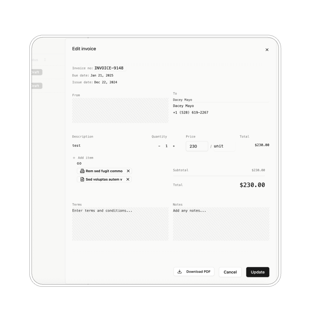 Invoice Management